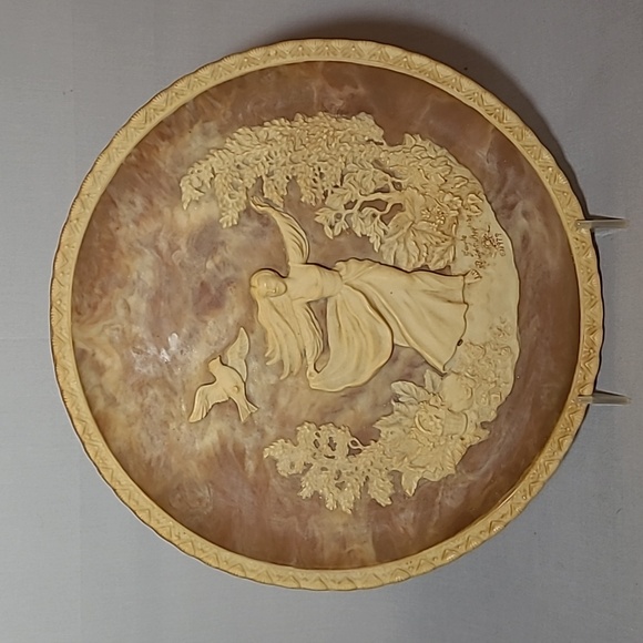 1979 Incolay Stone Cameo "to a skylark" Gayle Bright Appleby Limited Edition - Picture 15 of 15